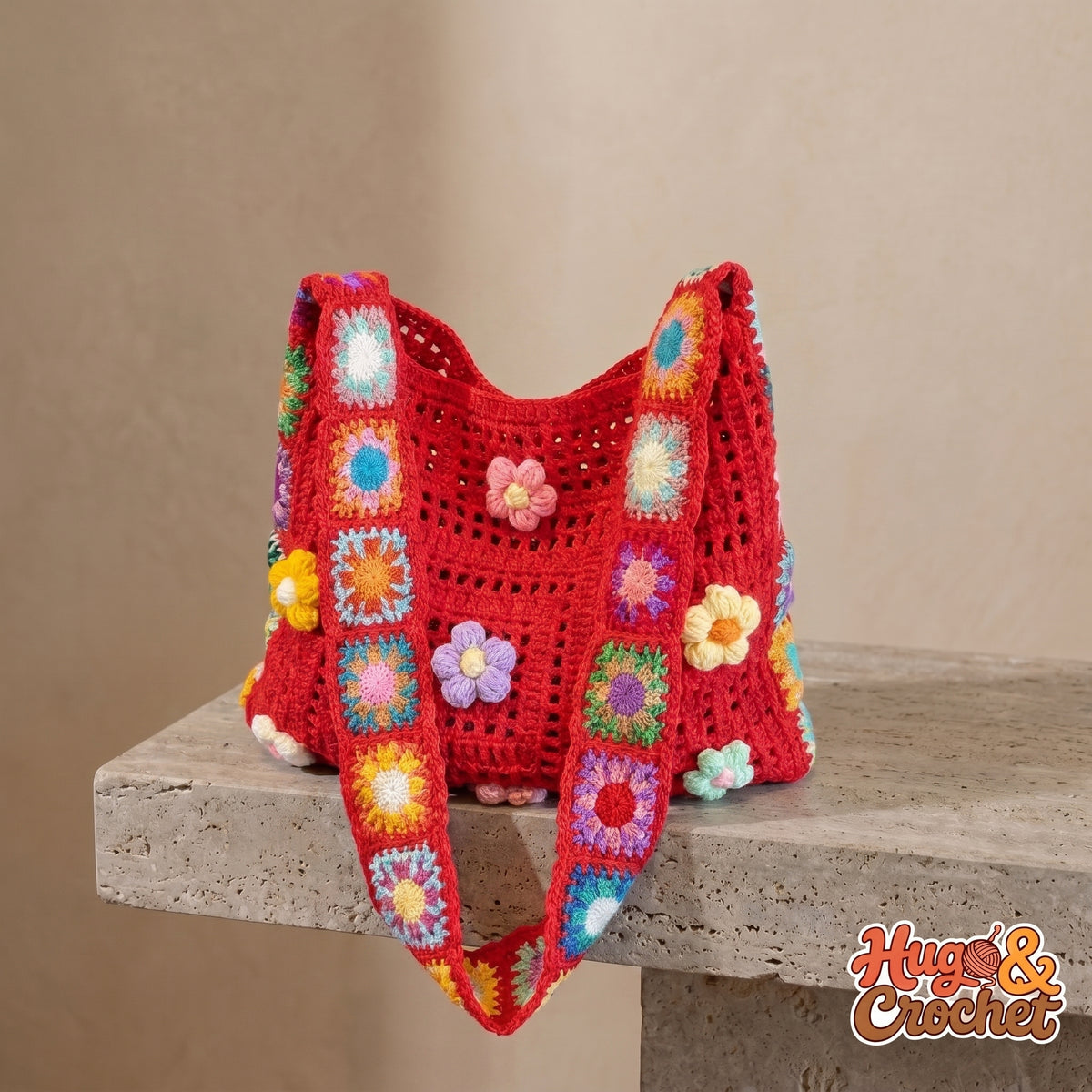 Bolso calado de crochet