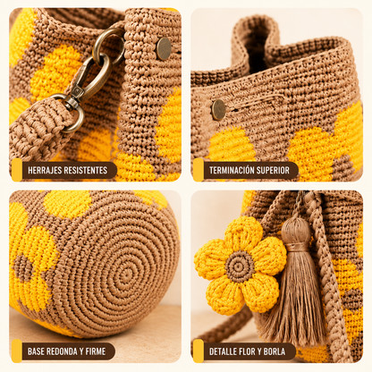 Bolso artesanal crochet